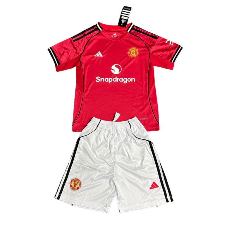 KIT CRIANÇA DO MANCHESTER UNITED 26/27 VERMELHO