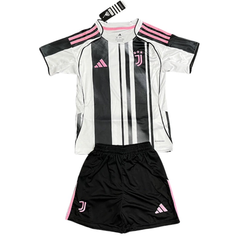 KIT CRIANÇA DA JUVENTUS 26/27 BRANCO E PRETO