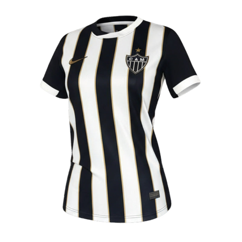 CAMISOLA FEMININA DO ATLETICO MINEIRO 26/27 PRETO E BRANCO