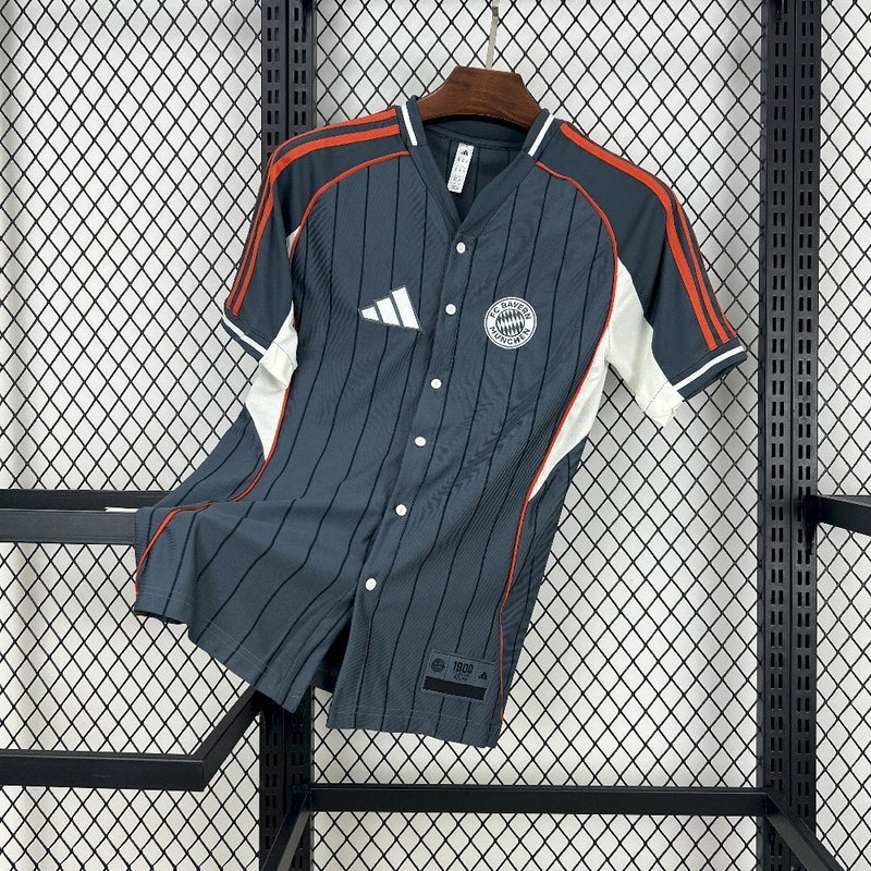 CAMISOLA DE BASEBOL DO BAYERN MUNICH 25/26 CINZA