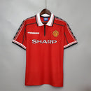 CAMISOLA RETRO DO MANCHESTER UNITED 98/99 VERMELHO